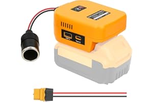 20V to 18V/12V Step-Down Converter for Dewalt 20V Max for Power Wheel Battery Adapter, DC 12V 10A 120W Buck Converter Regulat