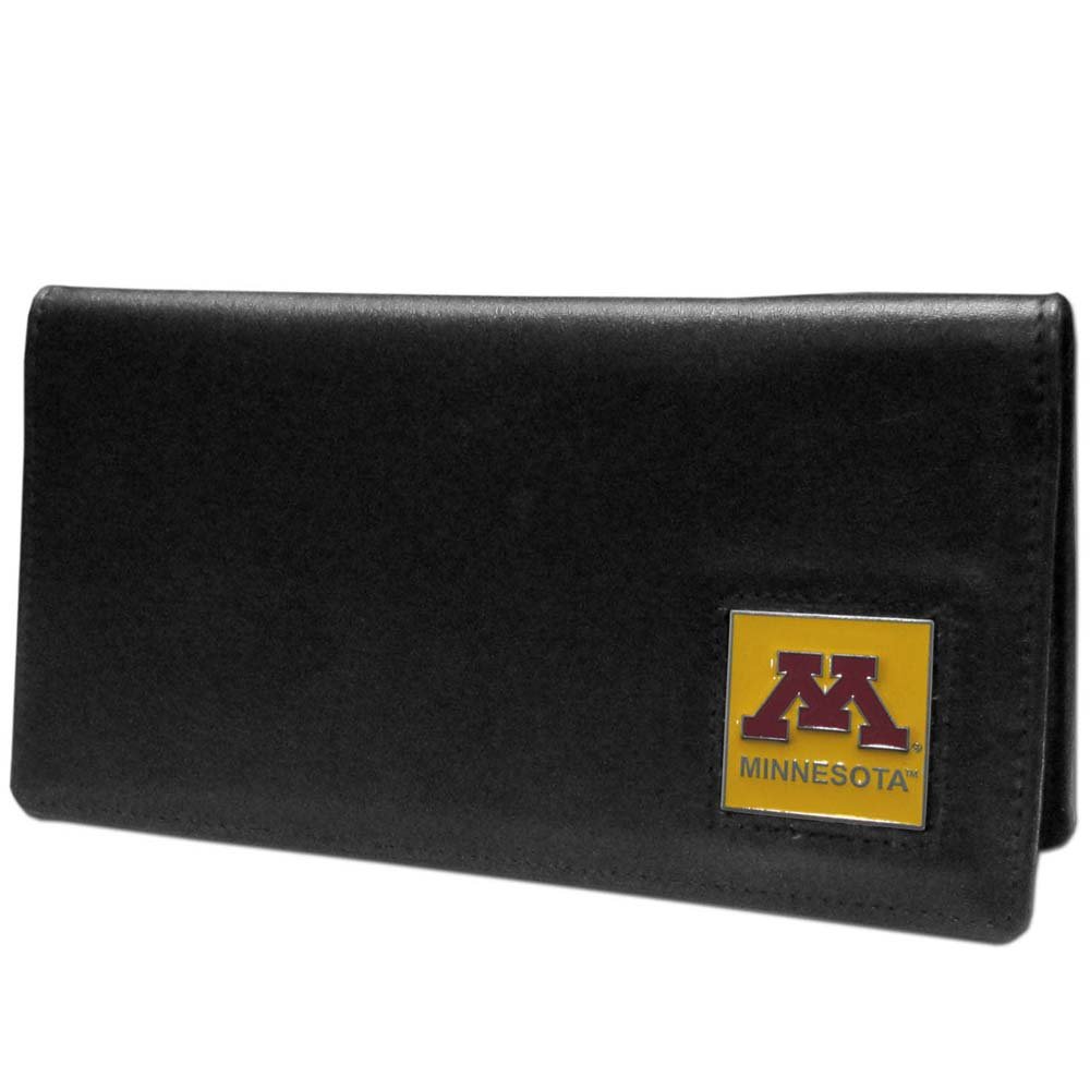Siskiyou Sports NCAA Fan Shop Minnesota Golden Gophers Leather Checkbook Cover One Size Black