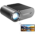 vamvo Portable Projector WiFi VideoProjector 1080P 200" Portable Movie Projector, Outdoor Projectors with Stylish streamlined Design, Compatible with phone/ Tablet/ Laptop/ TV Stick/ PS4 etc.