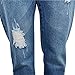 RieKet Boyfriend Distressed Jeans Women Slim Pants Juniors (US 4(Asia XL), Blue)