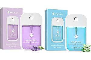 FANGOOL Power Mist Hand Sanitizer, Power Mist Hydrating Spray for Hand, Power Mist Hydrating Hand Sanitizer Spray, Spray Hand Sanitizer Travel Size(Blue&Purple)