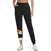 MAGCOMSEN Women's Sherpa Lined Sweatpants Winter Warm Fleece Pants Insulated Thermal Athletic Joggers with Pockets