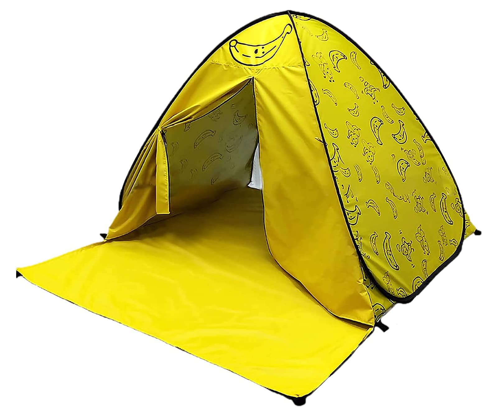 YBK Tech Automatic Pop Up Beach Tent UV Protection Instant Portable Quick Cabana Sun Shelter for 2-3 Persons- Fruit Design (Banana)
