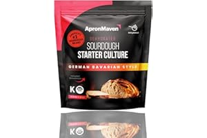 Apron Maven Premium Sourdough Starter Culture | German Bavarian Style | Heirloom Lively Dry Sourdough Starter | Perfect for Rye Breads | Simple Activation Instructions | Lifetime Customer Support