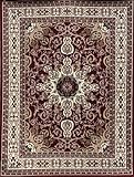 Generations Oriental Traditional Isfahan Persian Area Rug, 13' x 16', Red/Burgundy