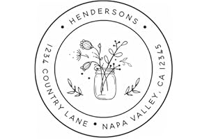 Customized Stamp Wedding Self Inking Stamp For Invitation Address Envelope Round Personalized Stamp Return Address Labels For