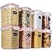 Food Storage Containers Cereal Container - Blingco Set of 8 Airtight Containers with Lids - BPA Free Plastic for Flour, Sugar, Cereal and Pantry Storage Containers - Includes 20 FREE Chalkboard Labels