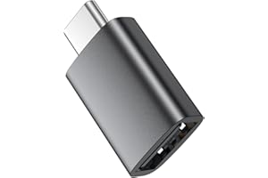 MoKo Type C Male to Type A Female Adapter, 10Gbps USB-C 3.2 Gen 2 Converter Connector, Compatible with iPhone 15 Pro Max, Mac