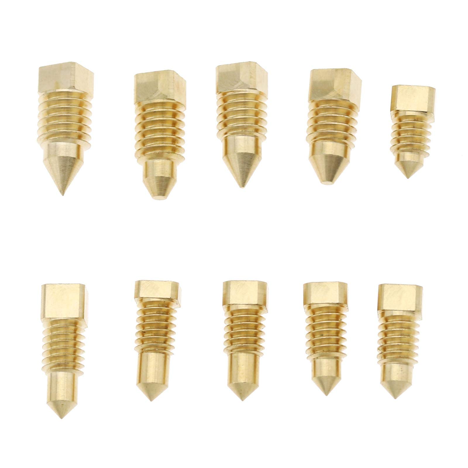 EMSea 10Pcs Heating Radiator Bleed Screw Repair Kit, Rotating Threaded Control for Bleed Valve Plug Reducing Pressure Venting-Brass