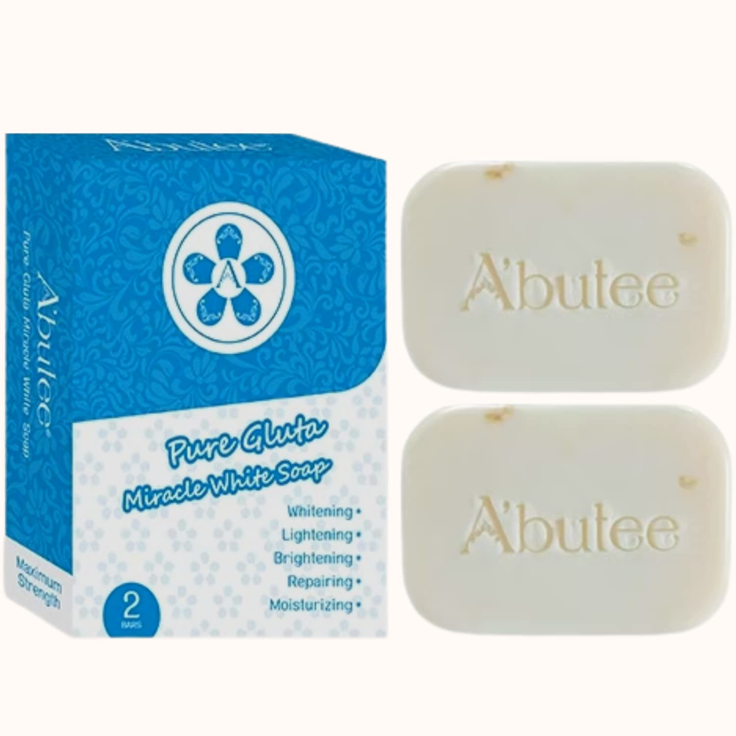 A'butee Miracle PREMIUM Lightening Whitening WHIPP soap - Premium formula with FREE Delicate Net for Softening Whip Foam (Pure Gluta)