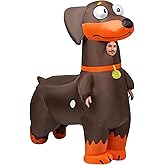 HOMEMOOD Sausage Dog Dachshund Inflatable Costume Adult, Full Body Blow Up Costume for Halloween Easter Carnival Christmas Drag Party