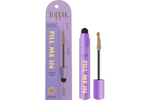 Toppik Fill Me In Hairline Filler, Hair Color Root Touchup, Hair Fibers Wand, Fills In Thinning Hairline, Hair Styling Product, 0.176 oz (5 g), Medium Blonde