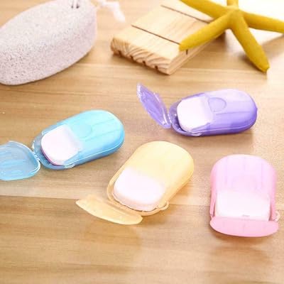 Barato 5 Boxes Portable Travel Soap Sheets Disposable Hand Washing Paper Soap