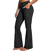 IUGA Yoga Pants Women Wide Leg High Waist Bootcut Workout Flare Leggings Tummy Control Work Dress Pants Women 4 Pockets