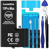 Luuzkla 16000mAh (New Upgrade) Battery Compatible with iPhone 11 PRO MAX, Super Capacity Battery Replacement Compatible with 
