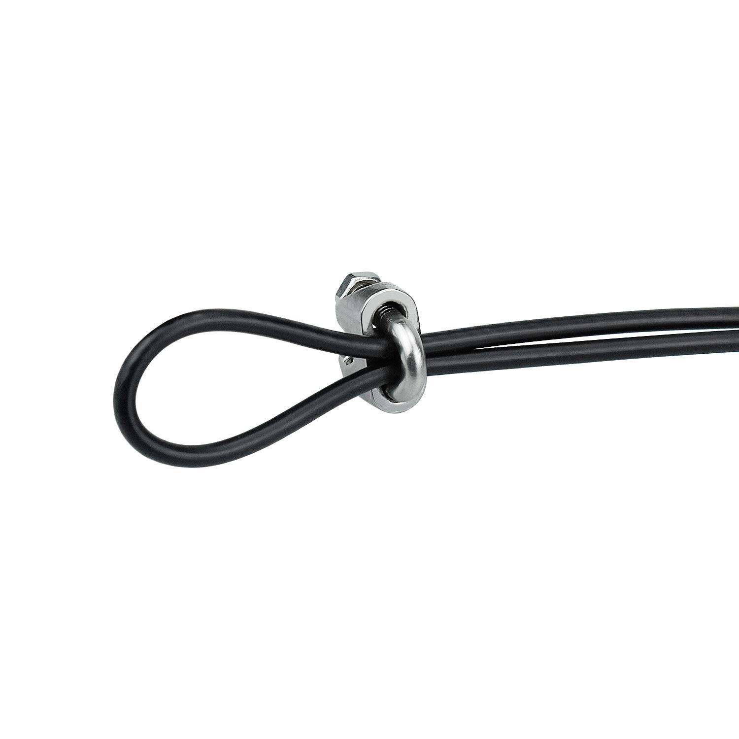 WEKON 16pcs 304 Stainless Steel Wire Rope Clamp, Heavy Duty Wire Rope