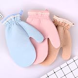 Omenluck Blue Double Sided Exfoliating Bath Glove Loofah Shower Back Scrub Mitt view 3
