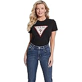 Guess Womens Essential Short Sleeve Classic Fit Logo Tee
