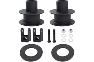 RiAiCiING 3" Front Leveling Kit Compatible with 2005-2024 Ford F250 F350 Super Duty 4WD, 3 inch High-Strength Steel Coil Spring Lift Spacers with Shock Mount Extenders & Sound Isolator