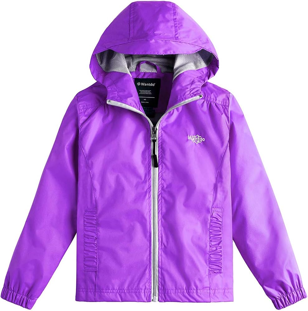 girls lightweight rain jacket