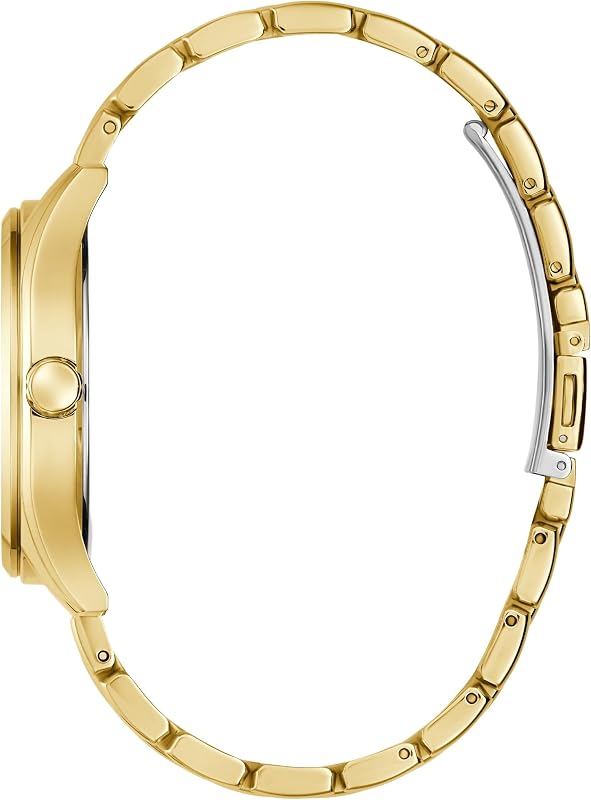Tate GW0895G2 - Orologio da polso da uomo, analogico, al quarzo, in acciaio inox, 42 mm, colore: oro, 5 bar, colore: Verde,