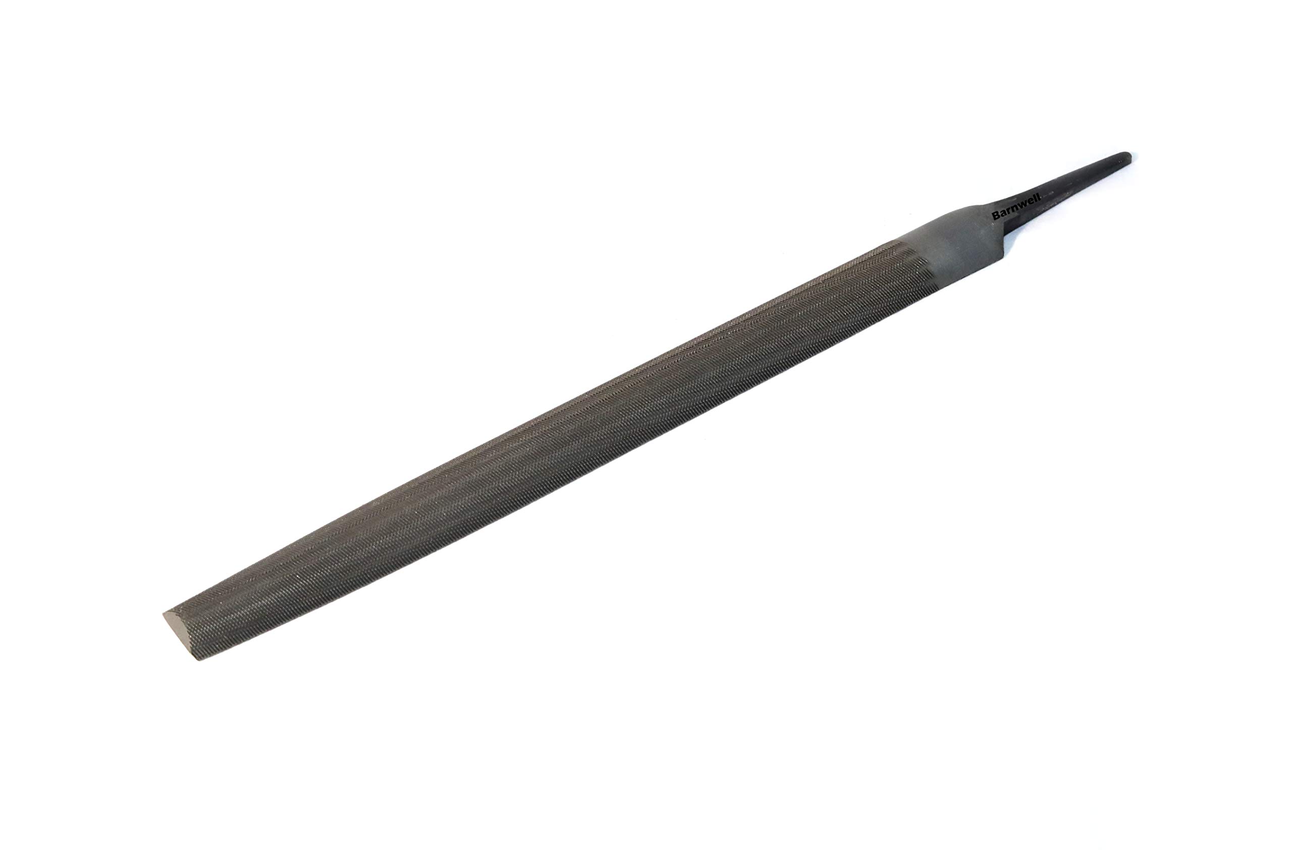 Barnwell 10" 250mm Half Round Metal Cutting Double Cut Engineers File (Smooth)