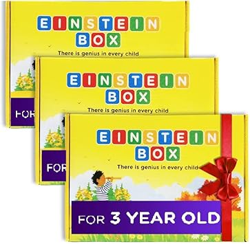 Einstein Box Birthday Gift Set for Kids, 3 Years - 3 Boxes
