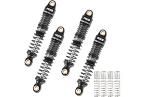 FEDCO DSS18 Shocks 51MM Oil-Filled Dual Spring Shock Absorber CNC Long Threaded Oil Damper With Spring For TRX4MT TRX4M Upgrades 1/18 RC Crawler