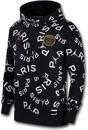 Amazon Jordan ジョーダン Psg Paris Saint Germain Hoodie パリ サンジェルマン パーカー 黒白ゴールド L 並行輸入品 トレーナー パーカー 通販