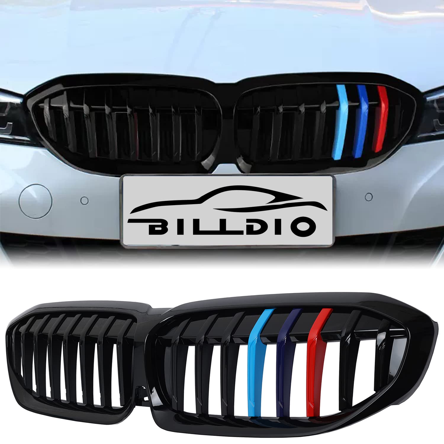 BILLDIO G20 Grille - 3 Series Black Kidney Grill