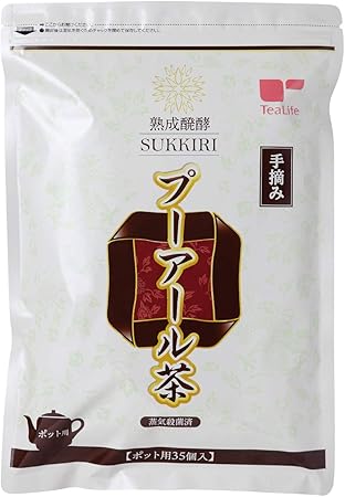 Amazon Co Jp スッキリプーアール茶 ポット用 ティーバッグ 35個入 ドラッグストア