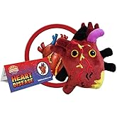 GIANTmicrobes Heart Disease Plush, Get Well Soon Stuffed Animal, Heart Surgery Recovery Gifts, Chronic Illness Essentials, Cardiology Gift, Heart Attack Survivor Gifts, Cardiovascular Model