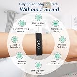 TabTime Vibrating Alarm Wristband Pink Small with Up to 10 Reminders view 2