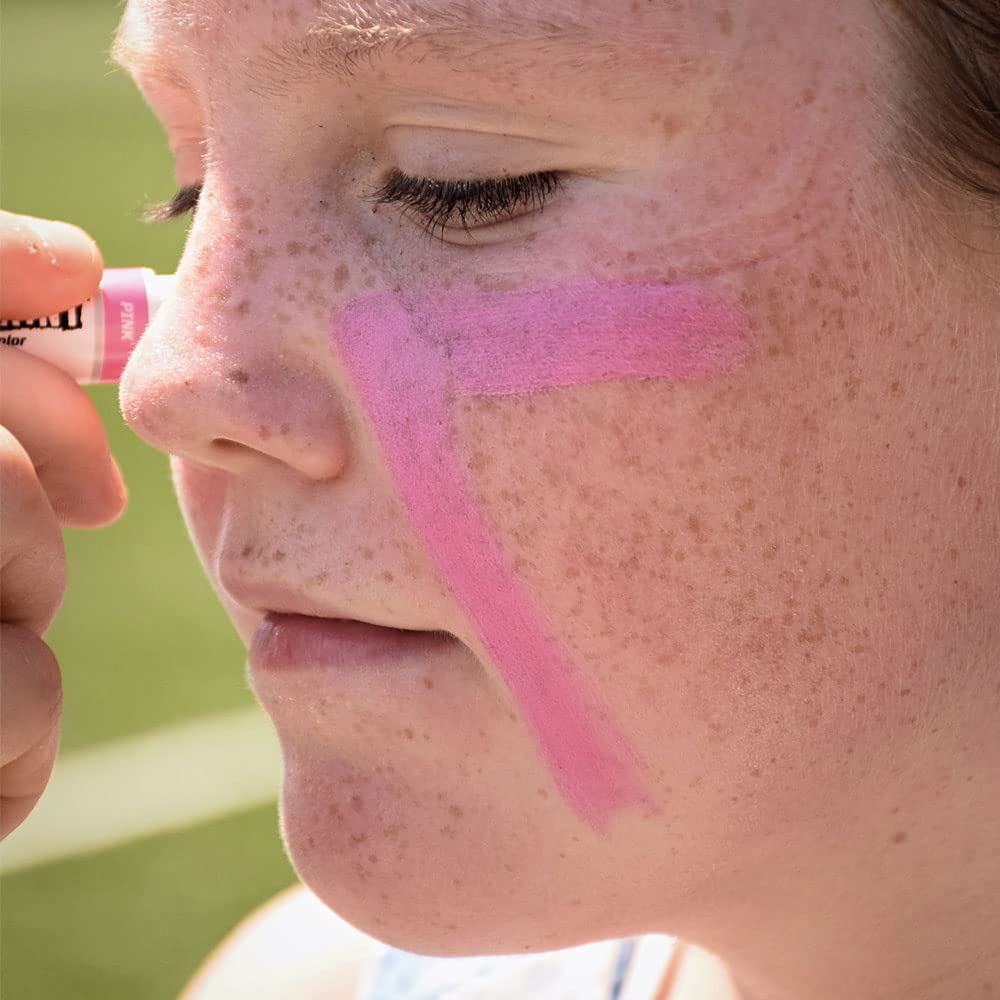 EyeBlack BattlePaint – Bright Colored Under Eye Black Grease for Pro Athletes and Super Fans – Baseball, Softball, Football – 2 Sticks
