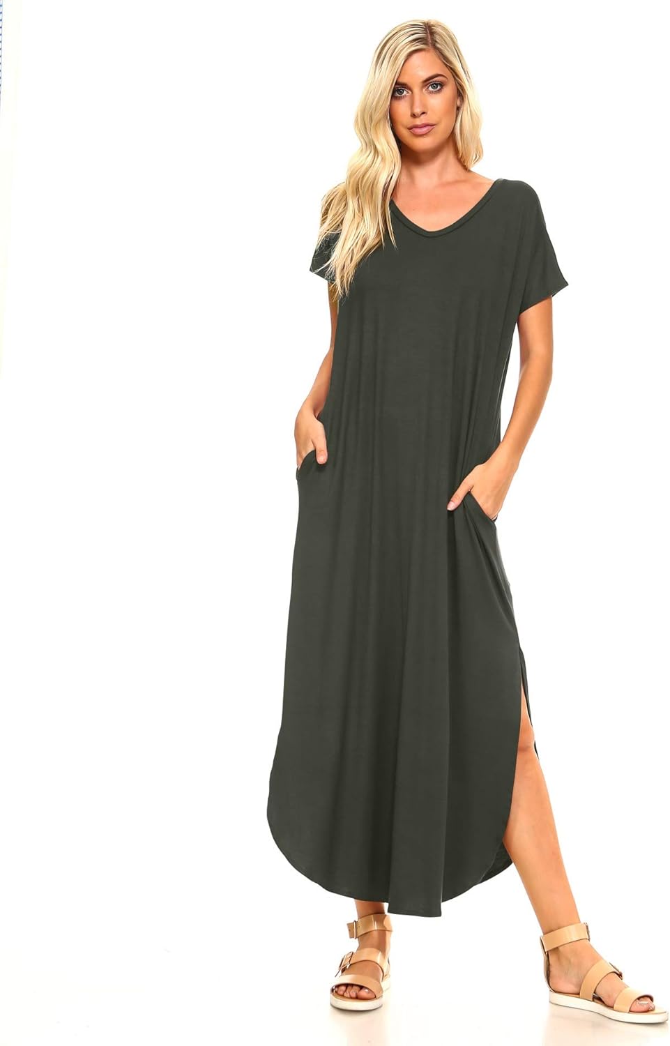 maxi dress with slits on both sides