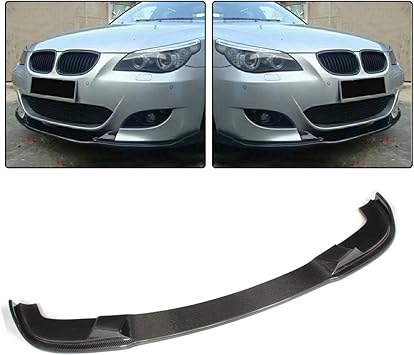 Amazon Com Jc Sportline E60 M Tech Cf Front Lip Fits Bmw 5 Series 528i 535i 550i M Sport Sedan 04 10 Carbon Fiber Front Chin Spoiler Splitters Protector Factory Outlet Automotive
