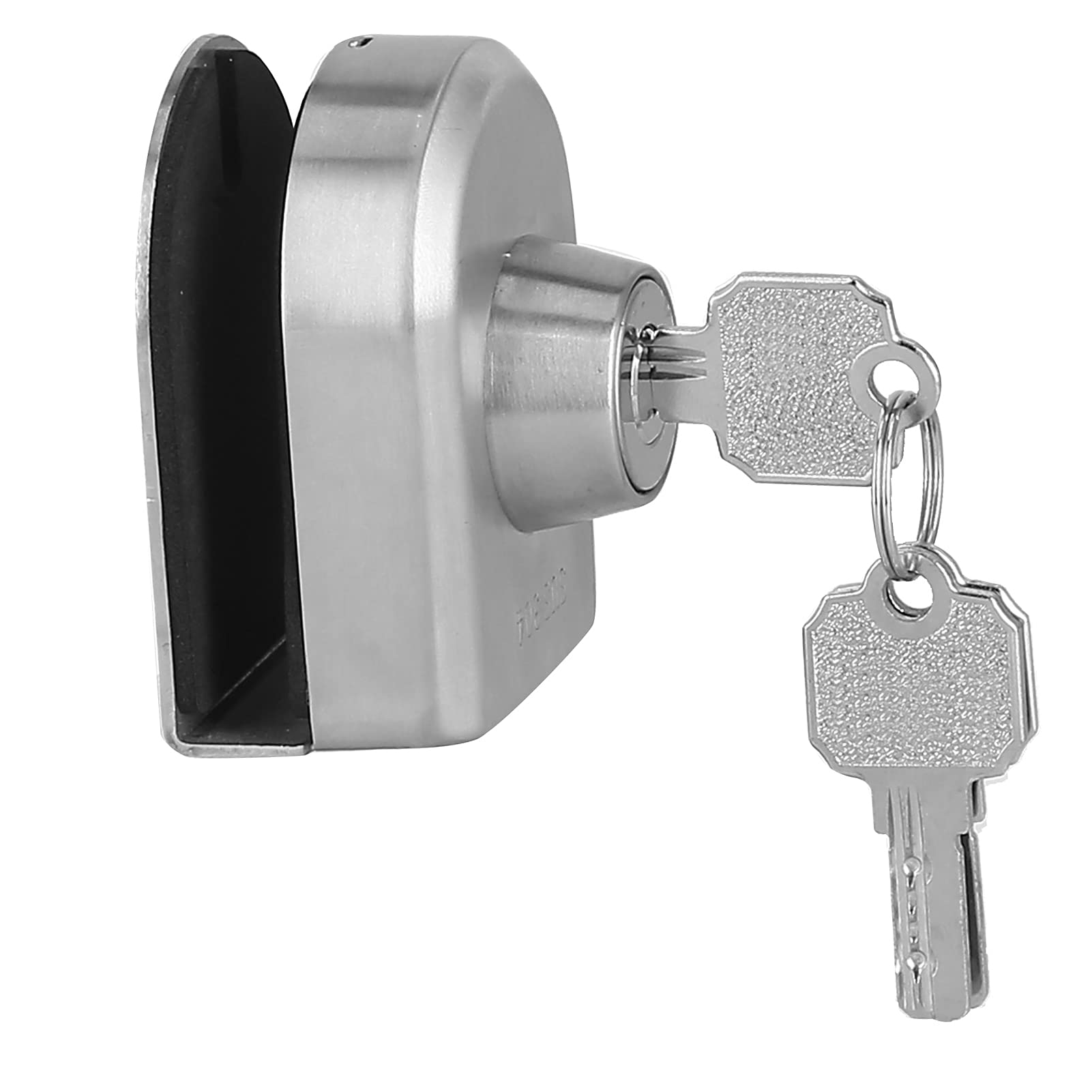 Frameless Glass Door Locks, Glass Door Lock Stainless Steel Glass Material Not Easy to Fall Internal Concealed Screw Fixes for Home for Office