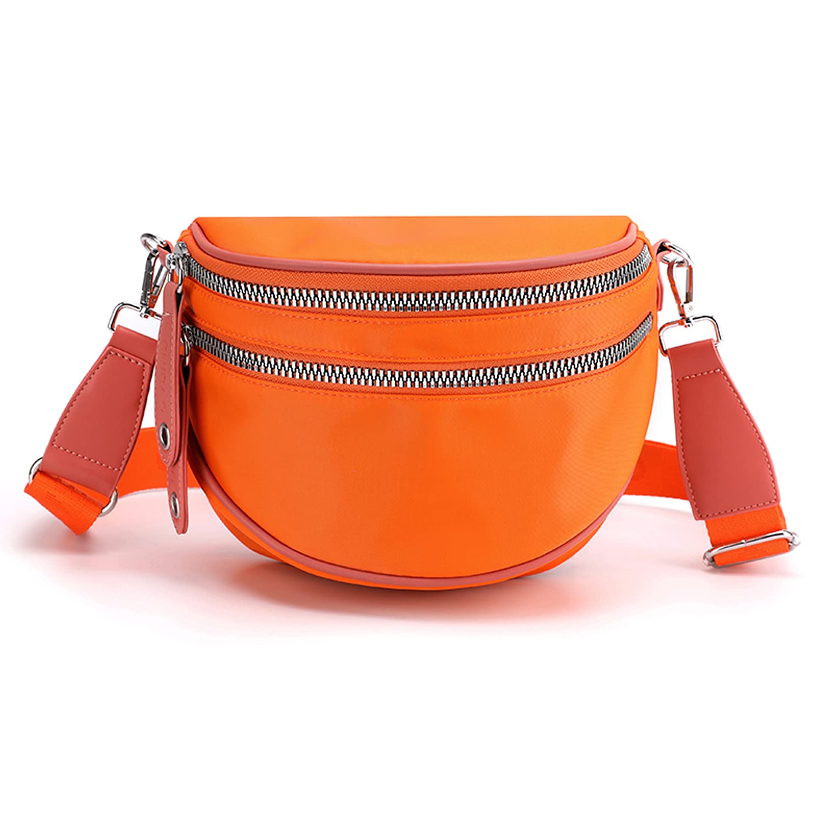 FANDARE Lightweight Shoulder Bag Versatile Shoulder Bags Chest Pocket Sling Shoulder Messenger Bag Teenagers Men Women Waterproof Nylon for Travel School Sports Crossbody, Orange, L, Bag