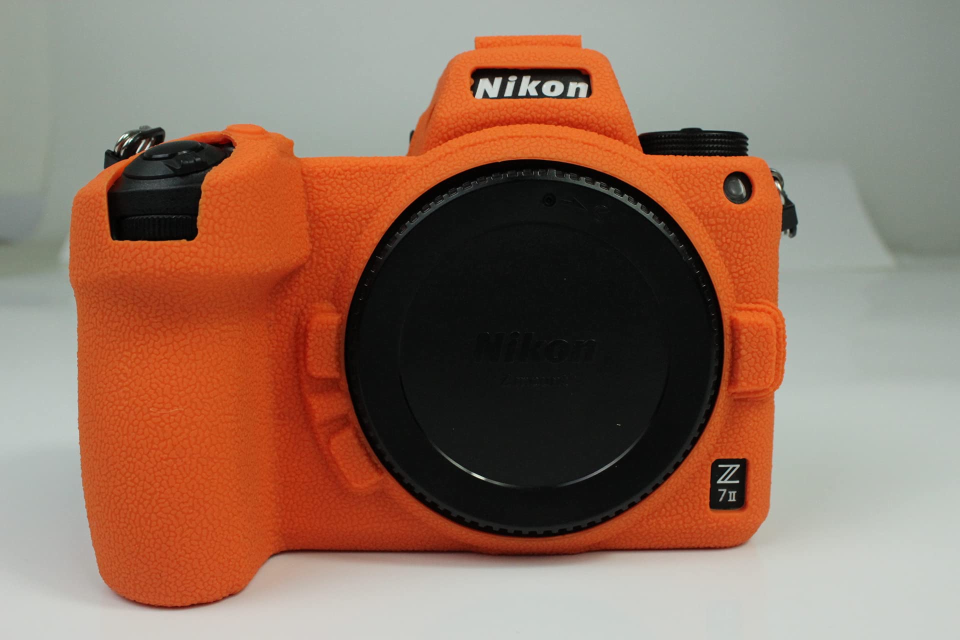 Z6/Z7 II Case, Zakao Soft Silicone Bag Lightweight Slim Skin Rubber Protective Digital Camera Case Cover for Nikon Z6 II/Z7 II (Orange)