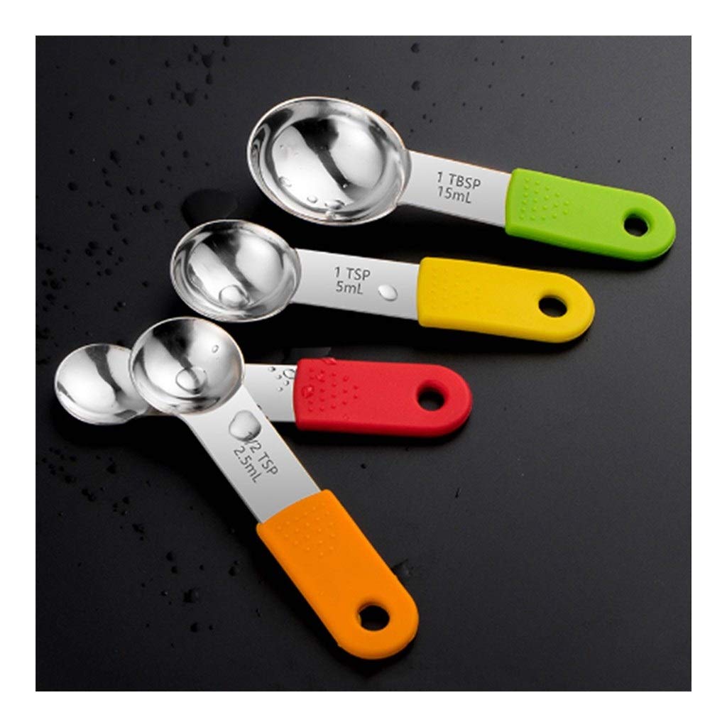 Measuring Spoons Stainless Steel Measuring Spoon and Cups Combo for Baking, Digital Measure Spoons K