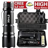 Coerni 10,000 Lumens Tactical LED Flashlight With Case Set by