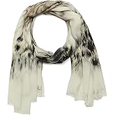 AllSaints Women's Aster Tie Dye Oversized Oblong Scarf, 100% Modal Accessory, Lightweight Fabric