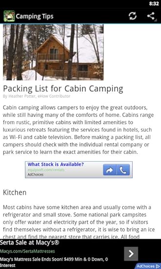 Amazon Com Camping Tips For Beginners Appstore For Android