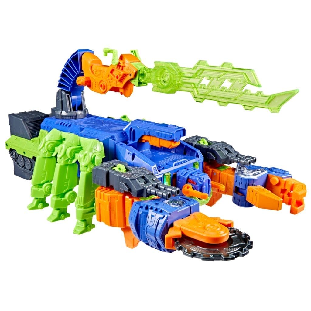 Transformers CYBERWORLD Scorponok Strike Battle Set, Converting Action Figure Playset with Lights and Sounds, Robot Toys for Boys and Girls 6 and Up