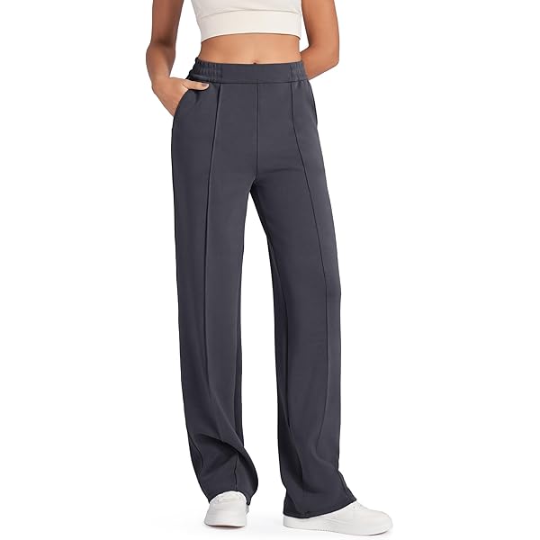 Amazon.com: COPYLEAF Wide Leg Pants Woman High Waist Yoga Pants