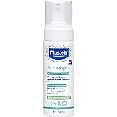 Mustela Stelatopia Eczema-Prone Skin Foam Shampoo for Newborn & Baby with - with Natural Avocado & Sunflower Oil - Fragrance-Free & Tear Free - 5.07 fl. oz.