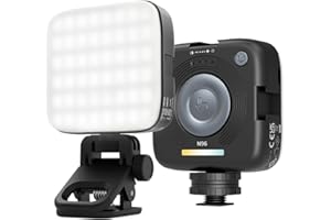 NEEWER Entry Level Version Magnetic LED Camera Light, 96 LEDs Bi Color Small Clip On Panel Light, 2000mAh 3000K-9000K CRI80+, 3 Cold Shoes 1/4" Thread for Tripod, Video Recording Selfie Lighting, N96