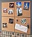 Thornton's Office Supplies Modular Frameless Cork Mini Wall Bulletin Board Tiles with Adhesive, Natural, 12 inch x 12 inch, Frameless (8 Pack)