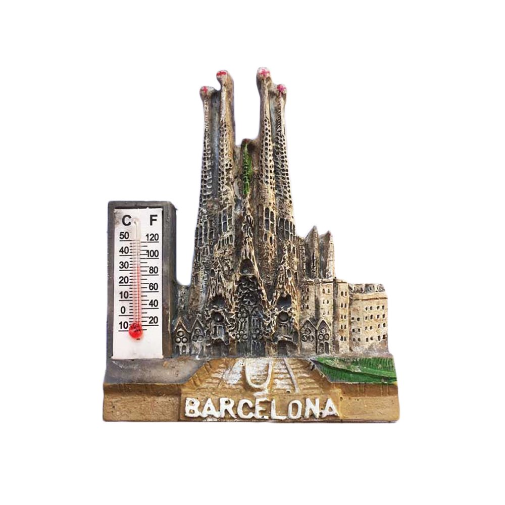Pegatina de recuerdo 3D Barcelona España para nevera, diseño de ...