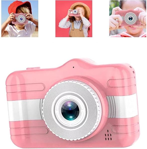 Childrens Digital Camera 3 5 inch Screen 1080P HD Video Camera Cute Cartoon Kid Gift Pink